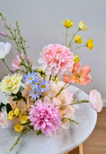 Pastel wildflower silk for Perfect Table Arrangement