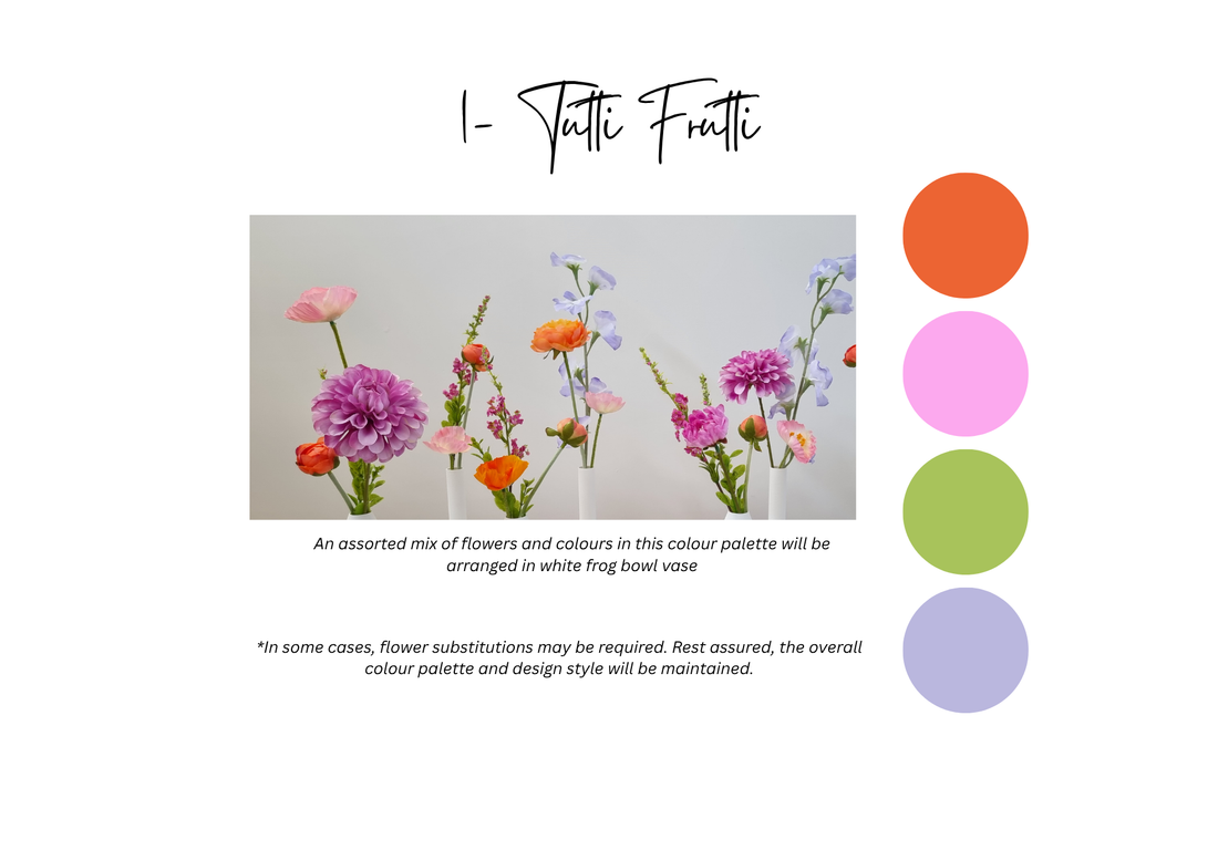 Ikebana-style table flowers