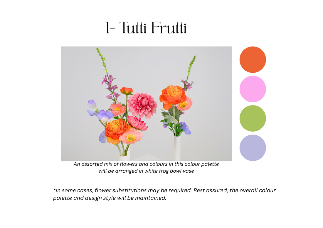 Ikebana-style table flowers