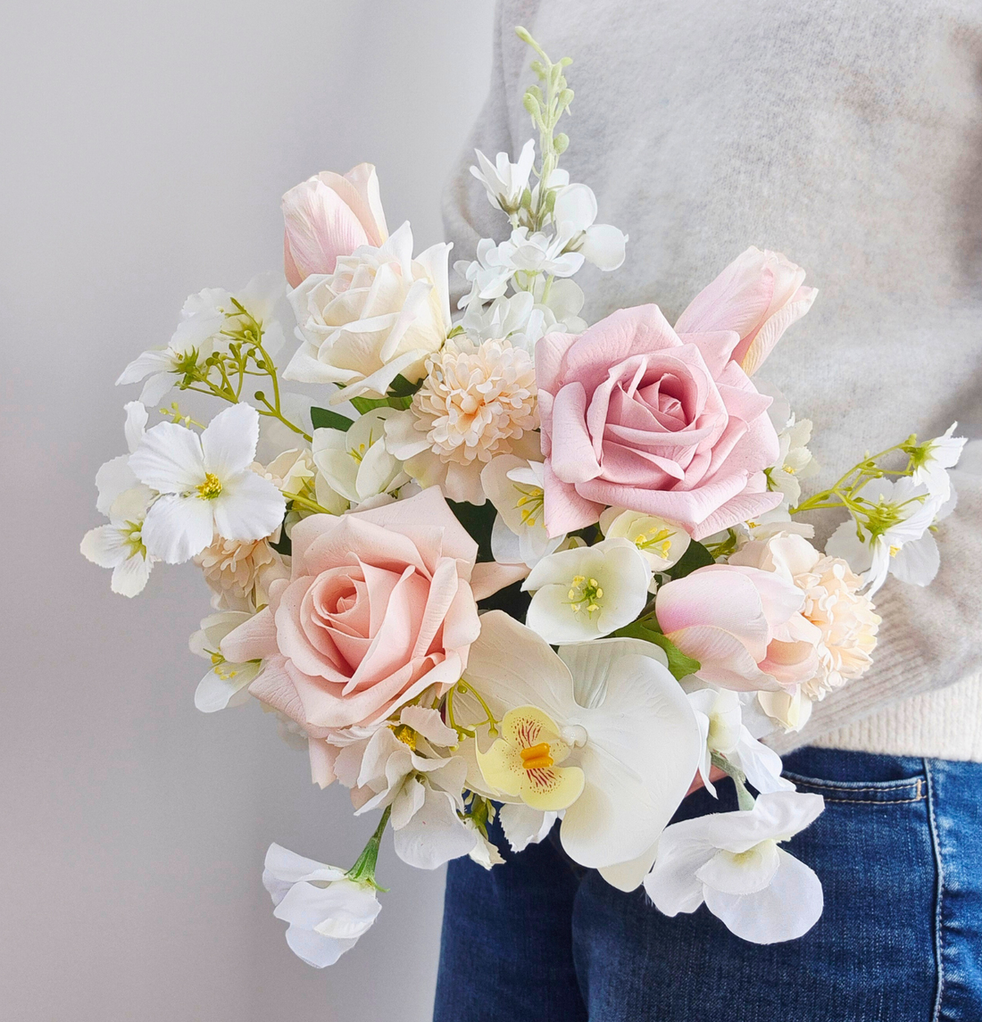 Jacinta Bouquet - Soft Romantic Pinks & Whites