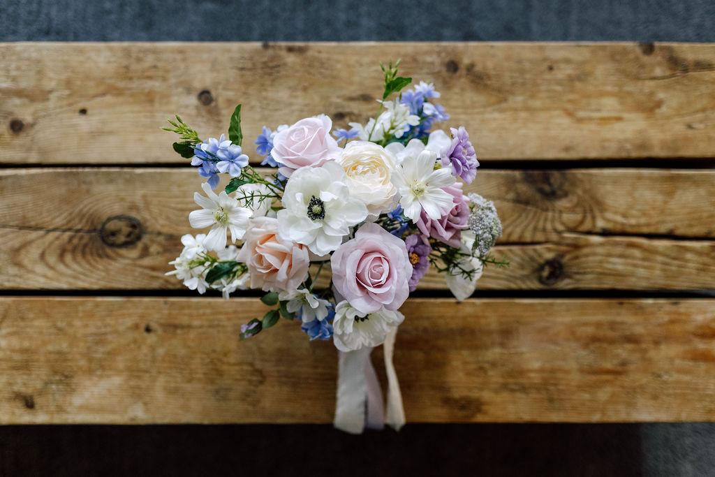 Audrey Bouquet - Pastel Pink, Lilac and White Anemones